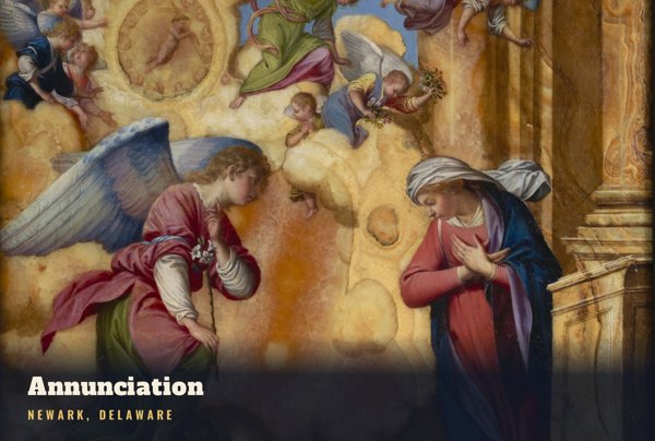 Newark Annunciation Postcard artwork detail