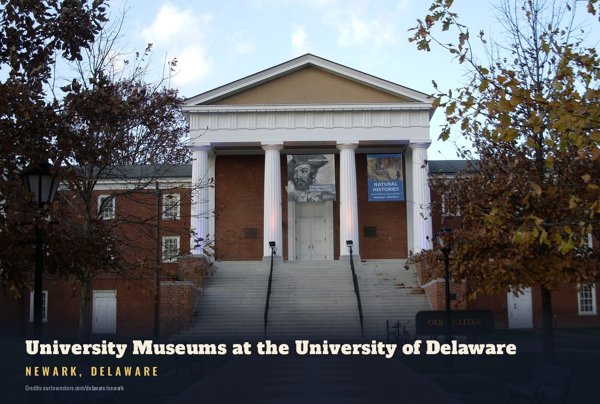 Newark University Museums at the University of Delaware Postcard artwork detail