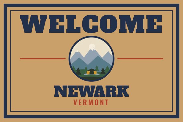 Newark Welcome Doormat artwork detail