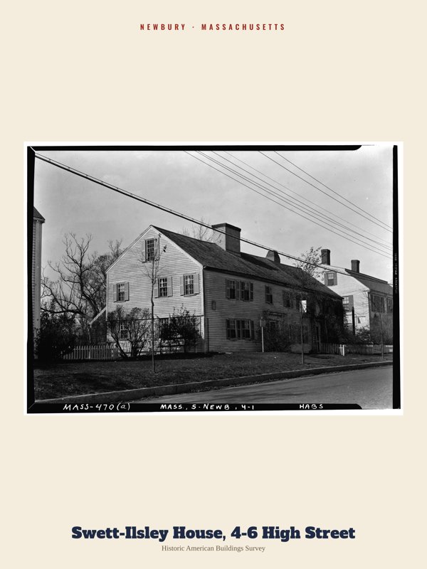 Newbury Swett-Ilsley House, 4-6 High Street Archive Print artwork detail