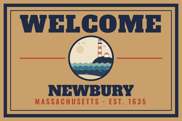 Newbury Welcome Doormat artwork detail