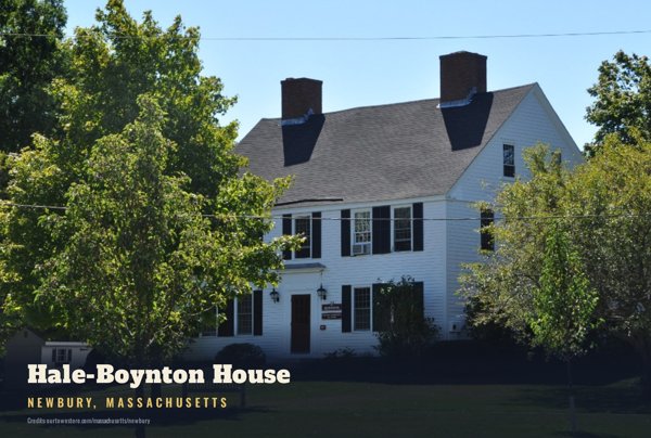 Newbury Hale-Boynton House Postcard artwork detail