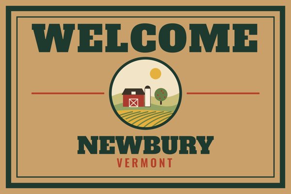 Newbury Welcome Doormat artwork detail