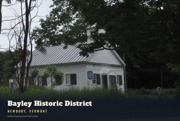 Newbury Bayley Historic District Postcard artwork detail