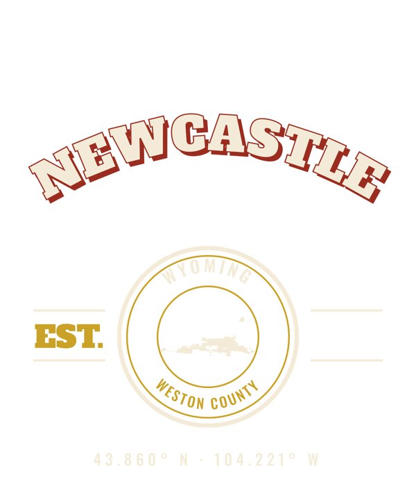 Newcastle Est. Tee artwork detail