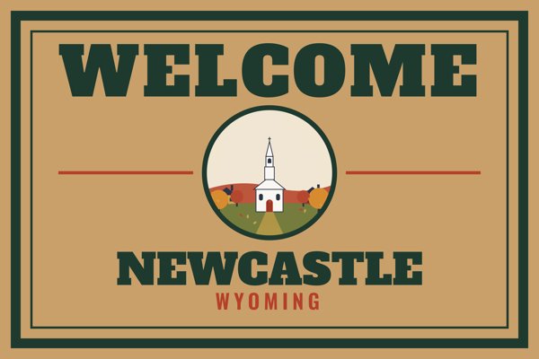 Newcastle Welcome Doormat artwork detail