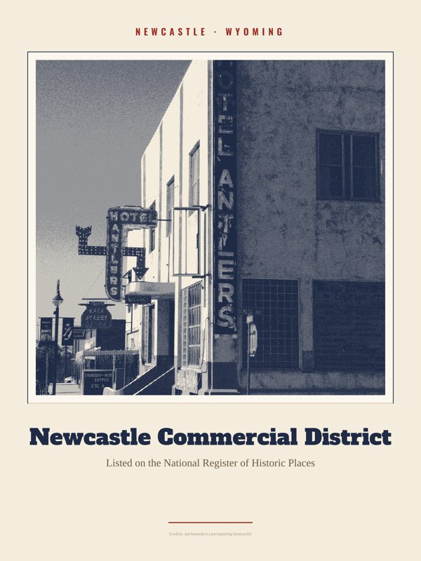 Newcastle Newcastle Commercial District Landmark Print artwork detail