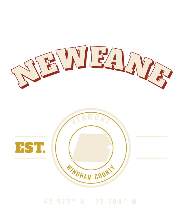 Newfane Varsity Crewneck artwork detail