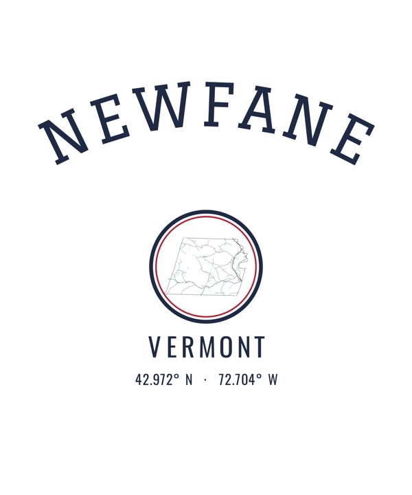 Newfane Hometown Ornament artwork detail