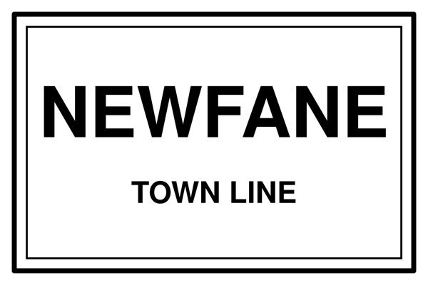 Newfane Town Line Mug artwork detail
