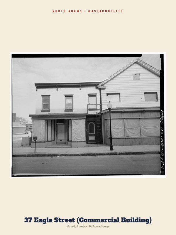 North Adams 37 Eagle Street (Commercial Building) Archive Print artwork detail