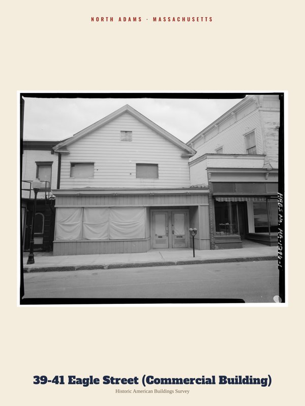 North Adams 39-41 Eagle Street (Commercial Building) Archive Print artwork detail