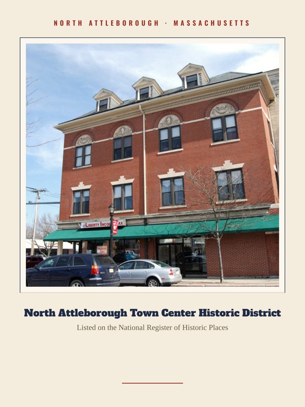 North Attleborough North Attleborough Town Center Historic District Landmark Print artwork detail