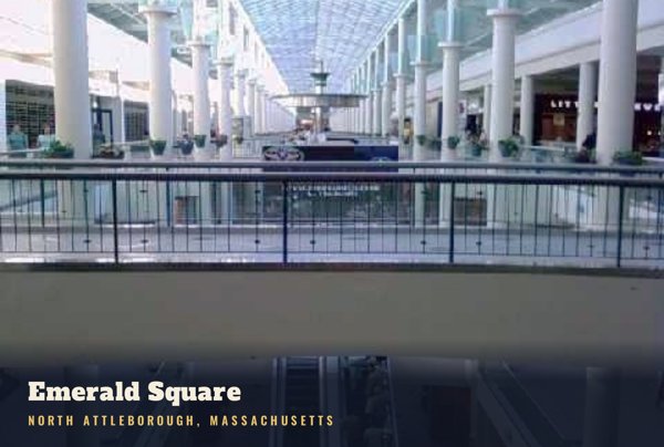 North Attleborough Emerald Square Postcard artwork detail