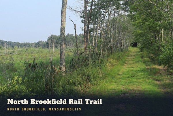North Brookfield North Brookfield Rail Trail Postcard artwork detail