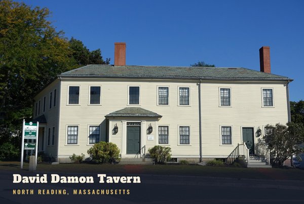 North Reading David Damon Tavern Postcard artwork detail