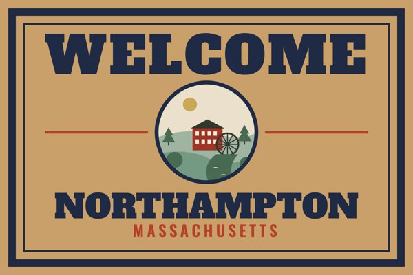 Northampton Welcome Doormat artwork detail