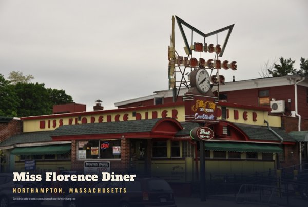 Northampton Miss Florence Diner Postcard artwork detail