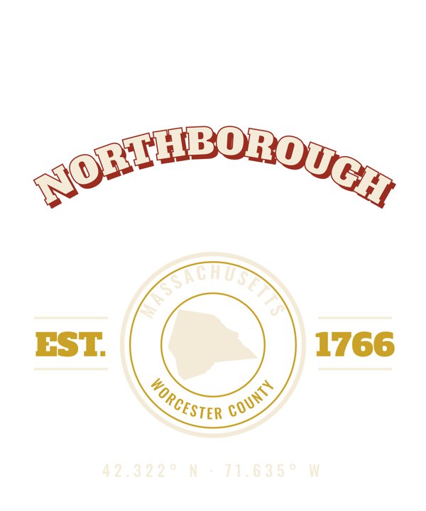 Northborough Varsity Crewneck artwork detail