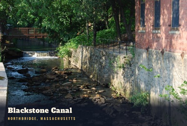 Northbridge Blackstone Canal Postcard artwork detail