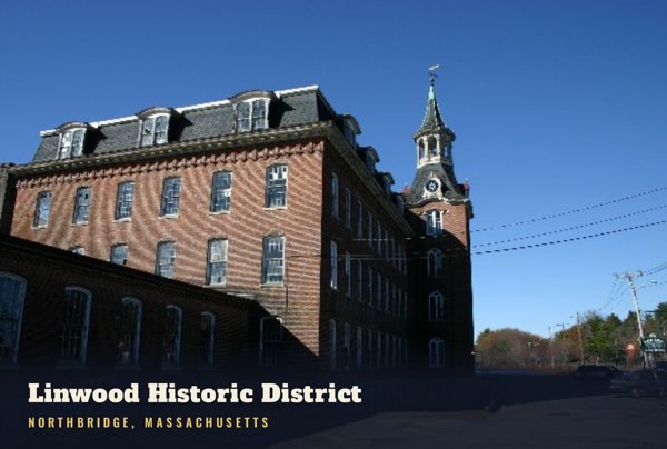 Northbridge Linwood Historic District Postcard artwork detail