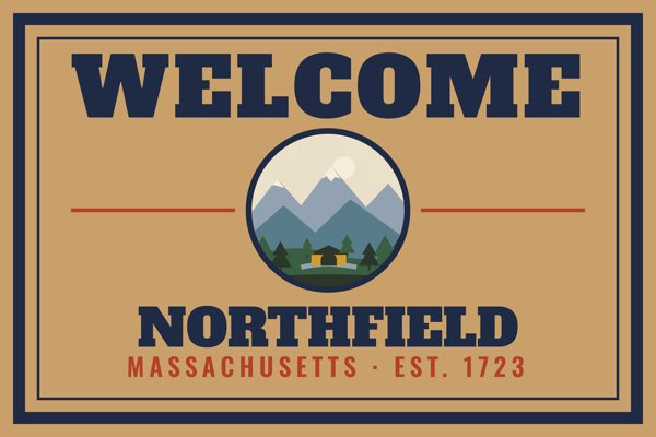 Northfield Welcome Doormat artwork detail
