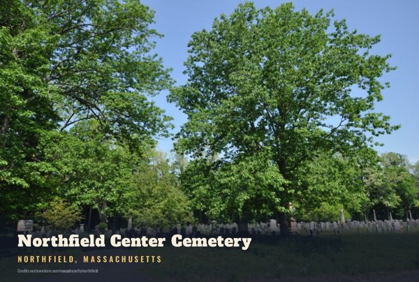 Northfield Northfield Center Cemetery Postcard artwork detail