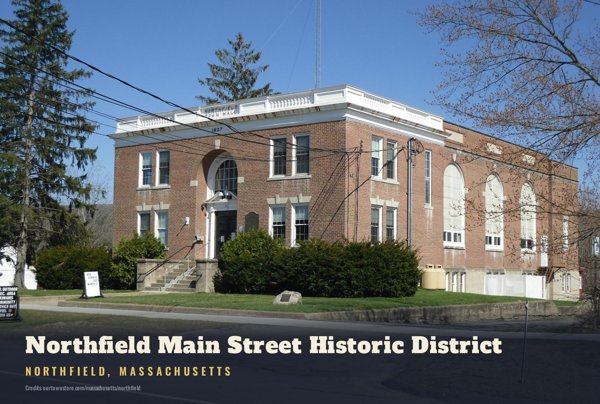 Northfield Northfield Main Street Historic District Postcard artwork detail