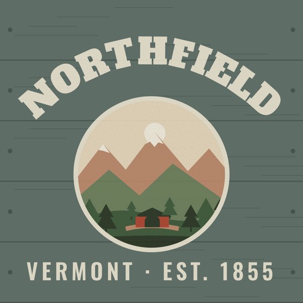 Northfield Hometown Wood Sign artwork detail