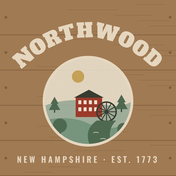 Northwood Hometown Wood Sign artwork detail