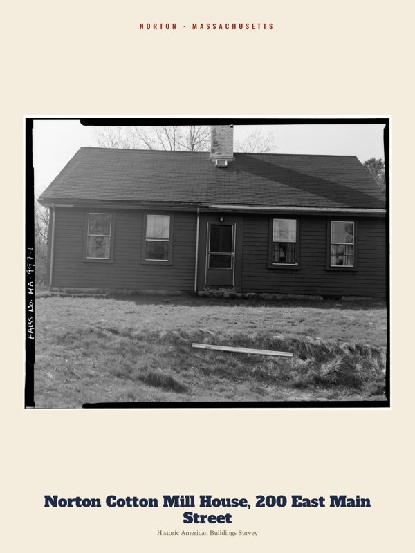 Norton Norton Cotton Mill House, 200 East Main Street Archive Print artwork detail