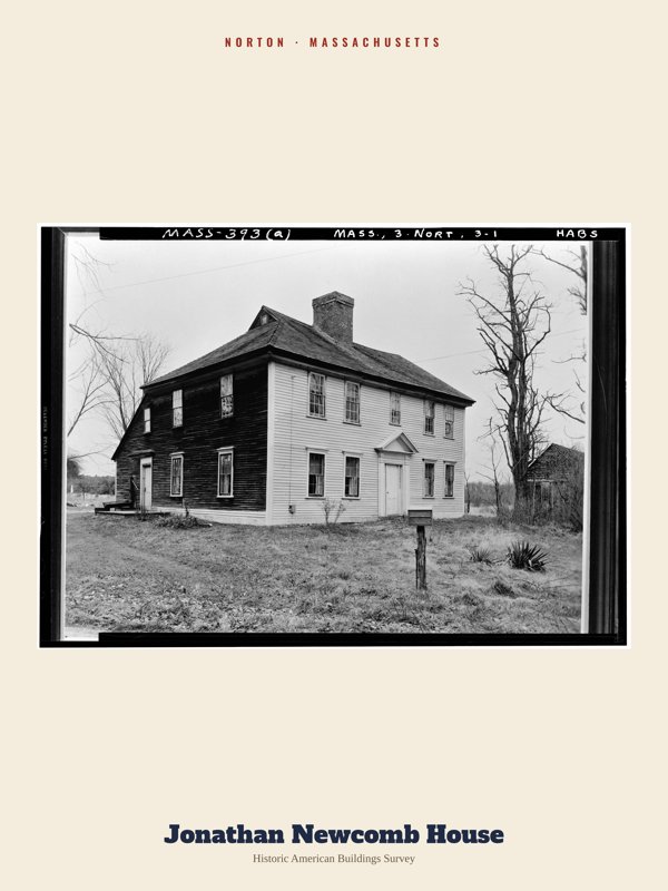 Norton Jonathan Newcomb House Archive Print artwork detail