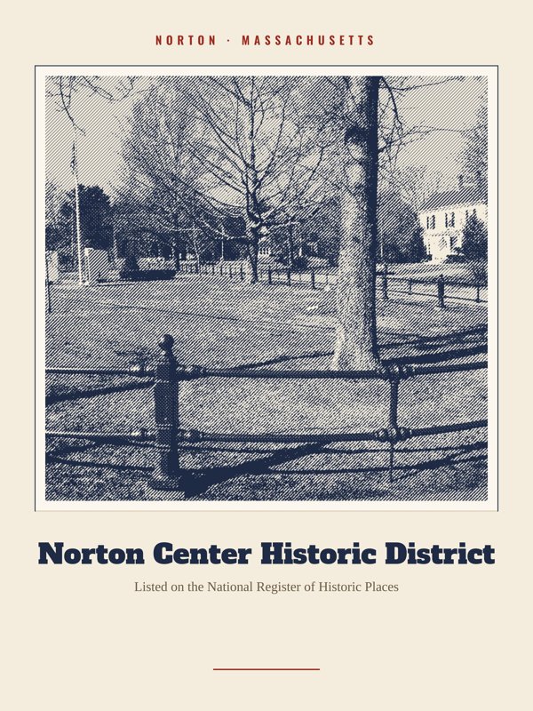Norton Norton Center Historic District Landmark Print artwork detail