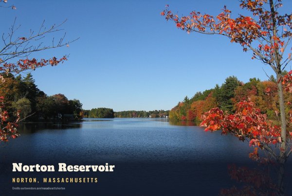 Norton Norton Reservoir Postcard artwork detail