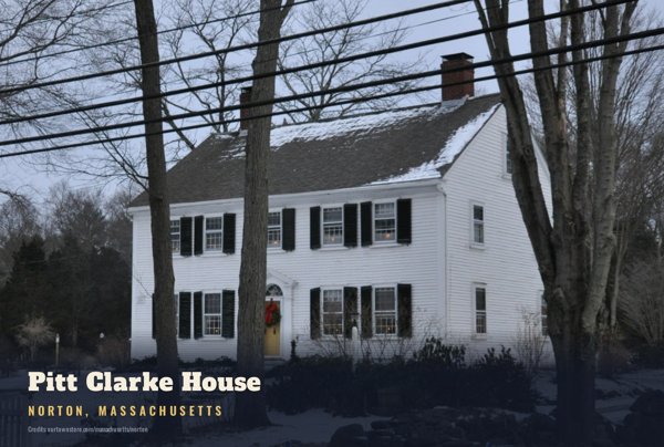 Norton Pitt Clarke House Postcard artwork detail
