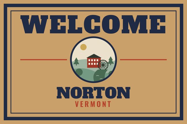 Norton Welcome Doormat artwork detail