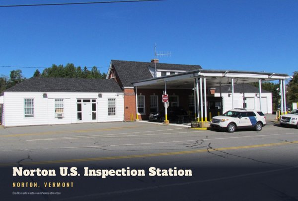 Norton Norton U.S. Inspection Station Postcard artwork detail