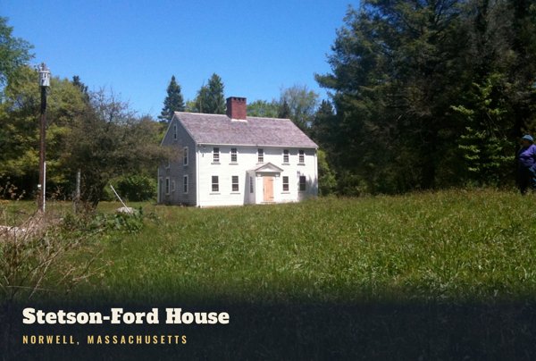 Norwell Stetson-Ford House Postcard artwork detail