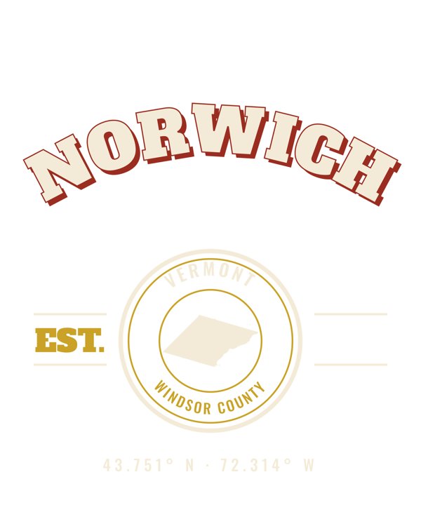 Norwich Est. Tee artwork detail