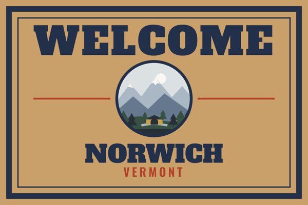 Norwich Welcome Doormat artwork detail