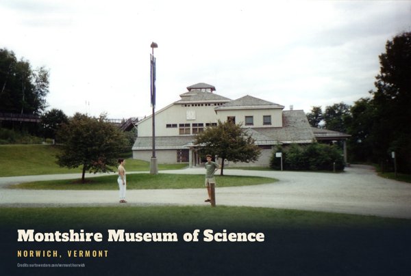 Norwich Montshire Museum of Science Postcard artwork detail