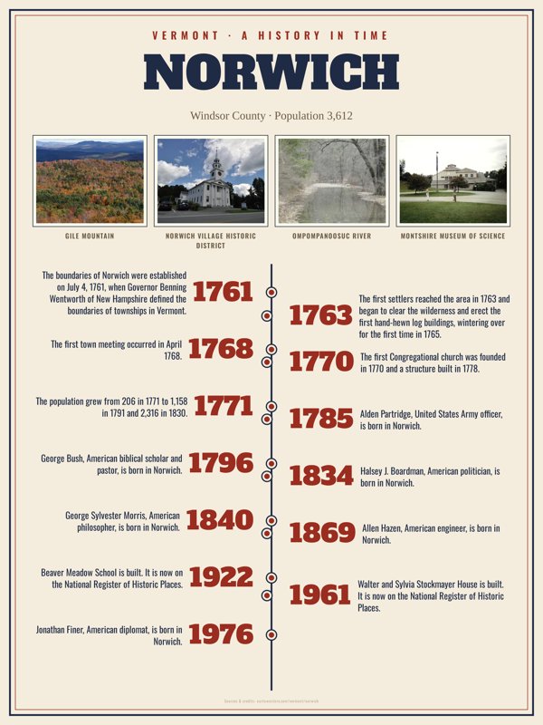 Norwich History Timeline Poster artwork detail
