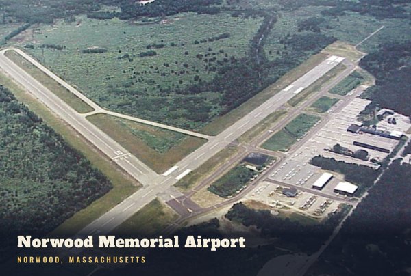 Norwood Norwood Memorial Airport Postcard artwork detail