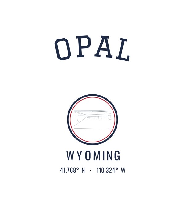 Opal Hometown Ornament artwork detail