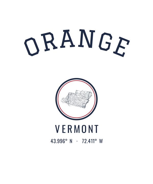 Orange Est. Tumbler artwork detail