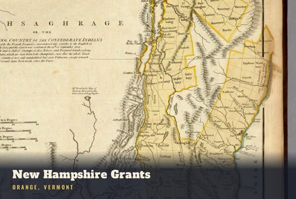 Orange New Hampshire Grants Postcard artwork detail