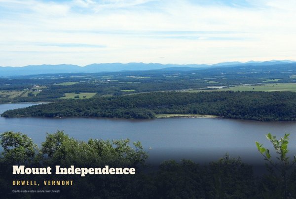 Orwell Mount Independence Postcard artwork detail