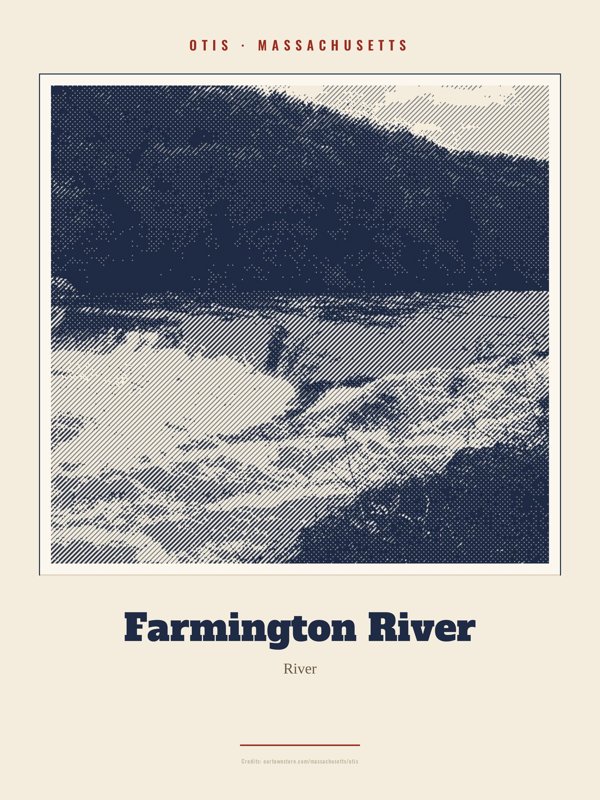 Otis Farmington River Landmark Print artwork detail