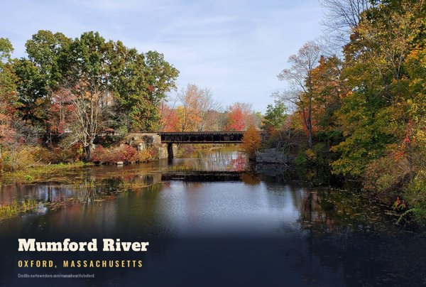 Oxford Mumford River Postcard artwork detail