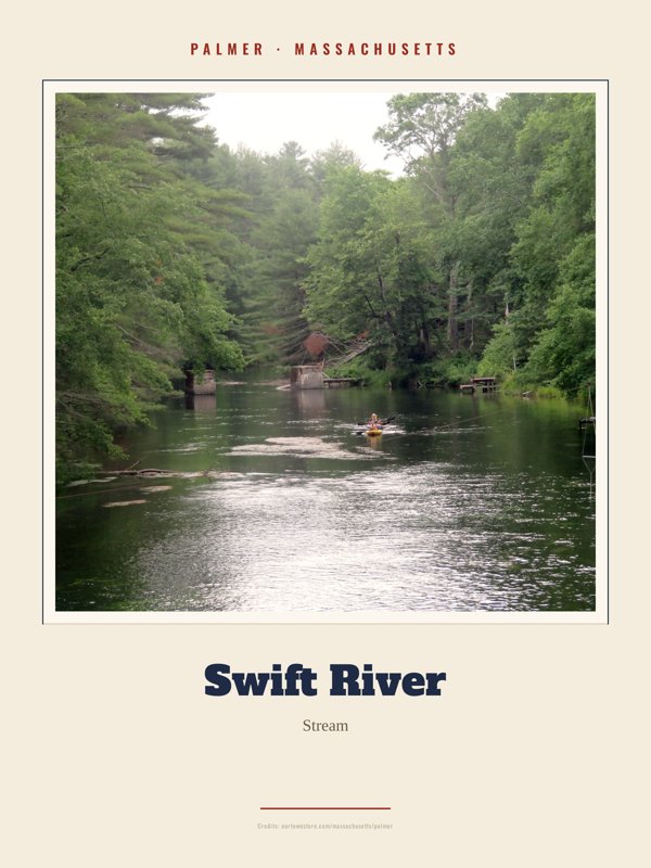 Palmer Swift River Landmark Print artwork detail